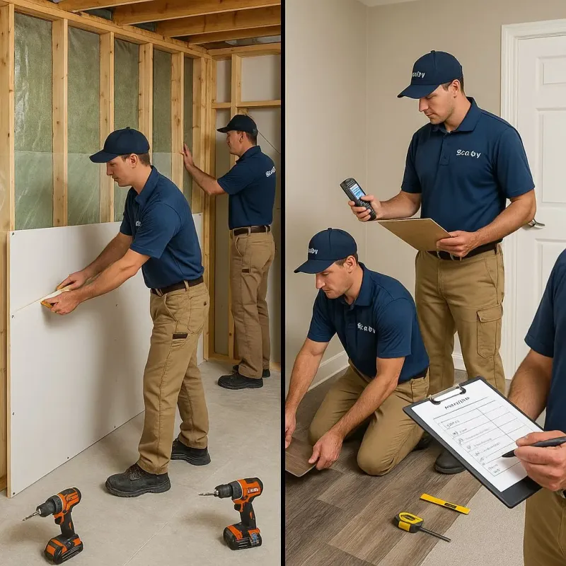 Repairs and Reconstruction process in Aurora, OH
